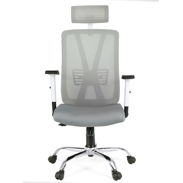 Tulip Low Back Office Chair with Mesh Back and Fixed Arms