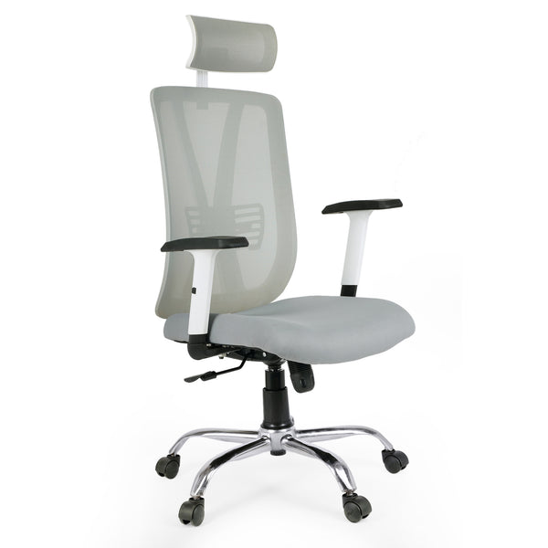 Tulip Low Back Office Chair with Mesh Back and Fixed Arms