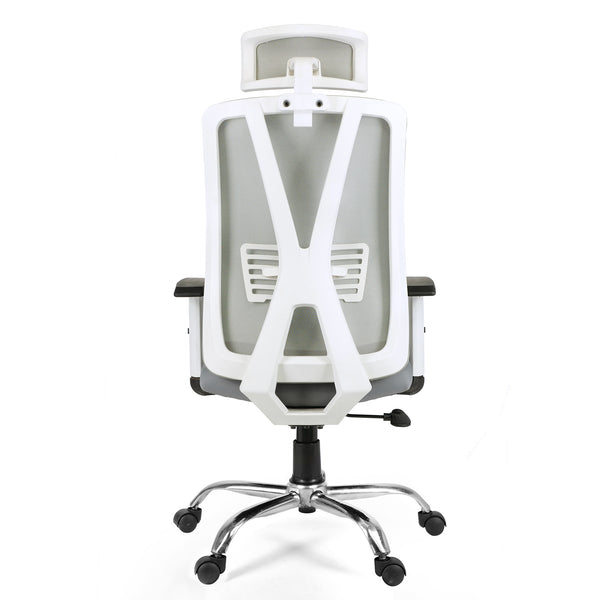 Tulip Low Back Office Chair with Mesh Back and Fixed Arms