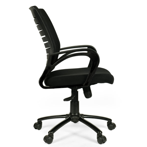 Sapphire Low Back Office Chair with Mesh Back and Fixed Arms