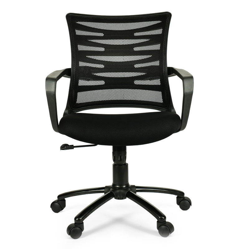 Apollo Low Back Office Chair with Mesh Back and Fixed Arms