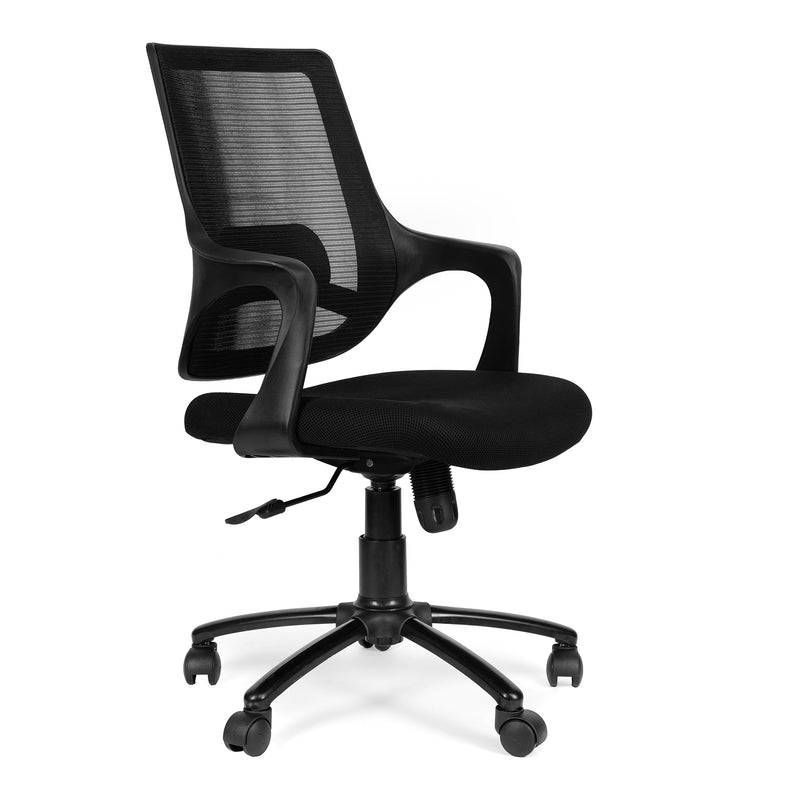 Arrow Low Back Office Chair with Mesh Back and Fixed Arms