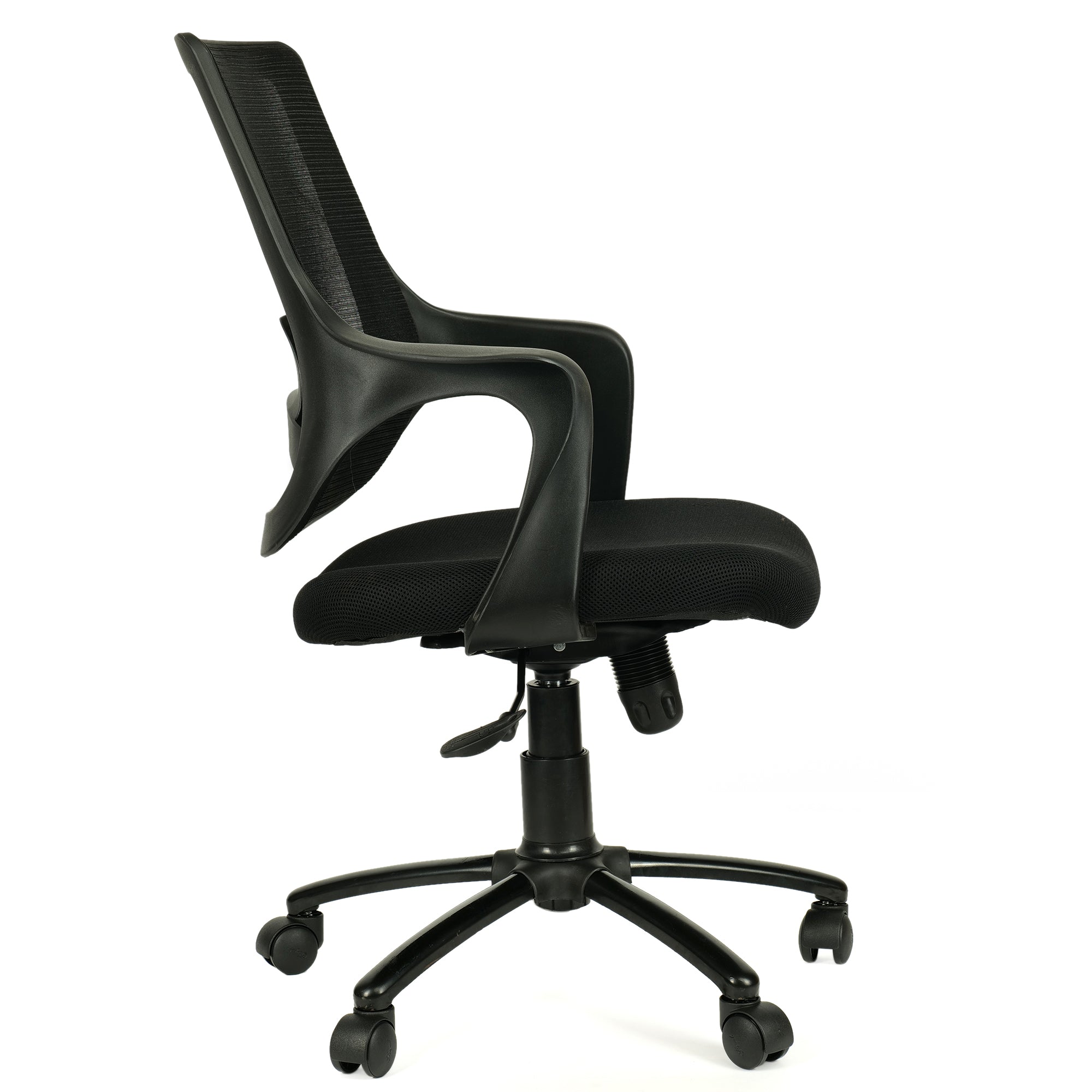 Arrow Low Back Office Chair with Mesh Back and Fixed Arms