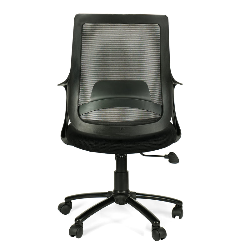 Arrow Low Back Office Chair with Mesh Back and Fixed Arms