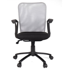 Alpha Low Back Office Chair with Mesh Back and Fixed Arms