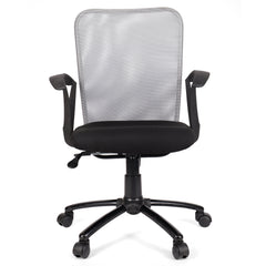 Alpha Low Back Office Chair with Mesh Back and Fixed Arms