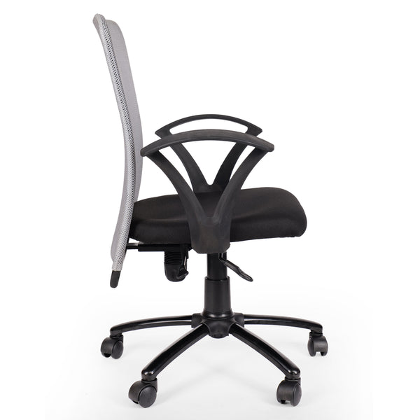 Alpha Low Back Office Chair with Mesh Back and Fixed Arms