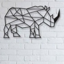 Rhino - Wooden Acrylic Wall Decor || Wall Hanging