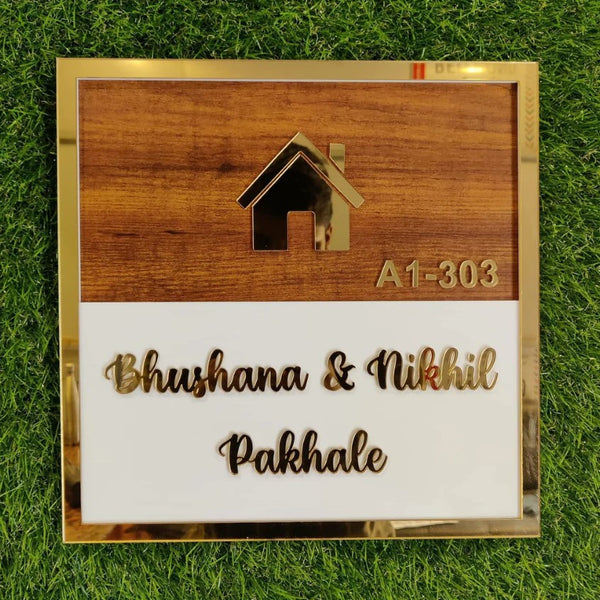 Golden House - Name Plate