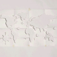 World Map - Wooden Acrylic Wall Decor || Wall Hanging
