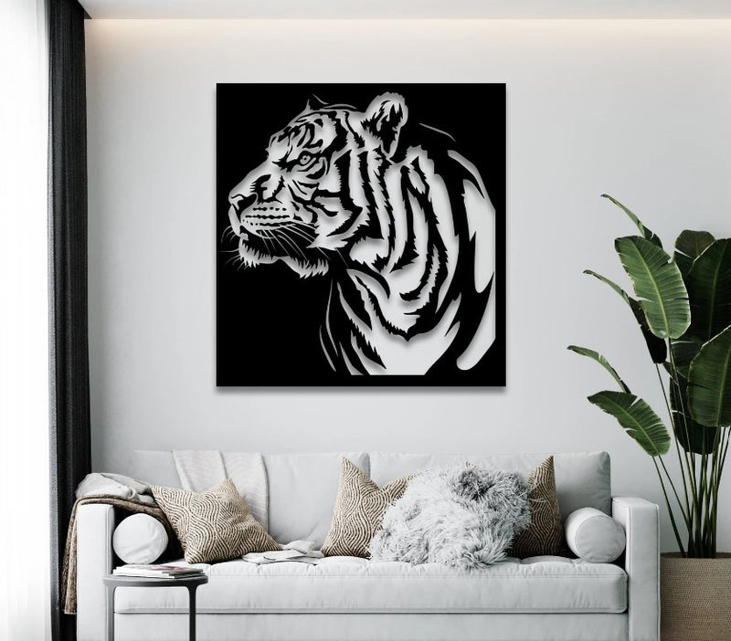 Tiger - Wooden Acrylic Wall Decor || Wall Hanging