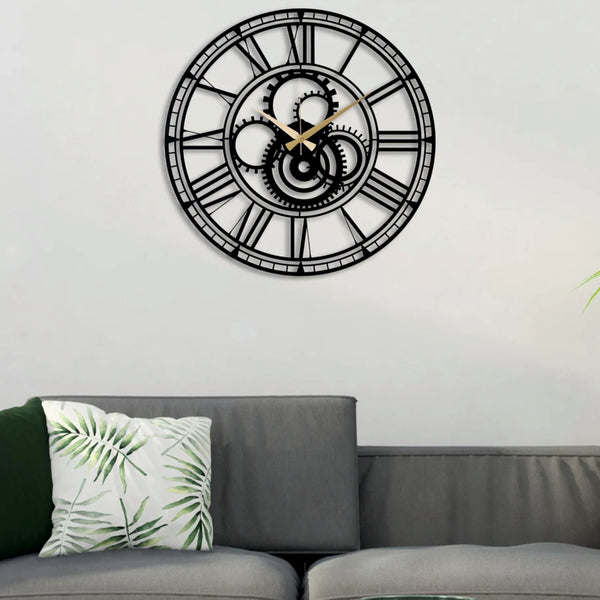 Black Gear - Wall Clock