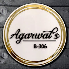 Gold Rings - Name Plate
