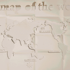 A Map of World - Wooden Acrylic Wall Decor || Wall Hanging