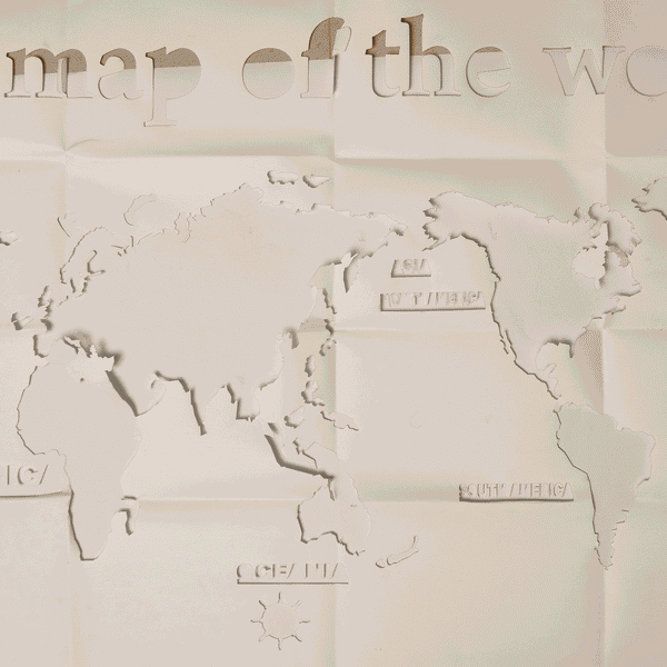 A Map of World - Wooden Acrylic Wall Decor || Wall Hanging