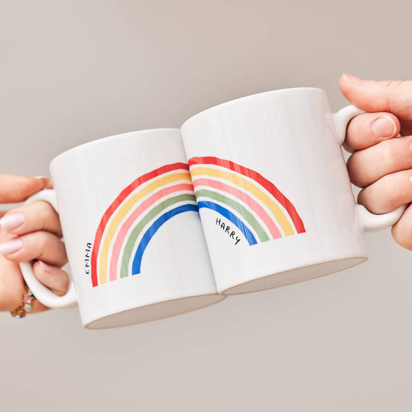 Rainbow - Personalized Mug (Set of 2 Mugs)