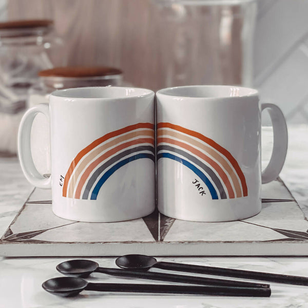 Rainbow - Personalized Mug (Set of 2 Mugs)
