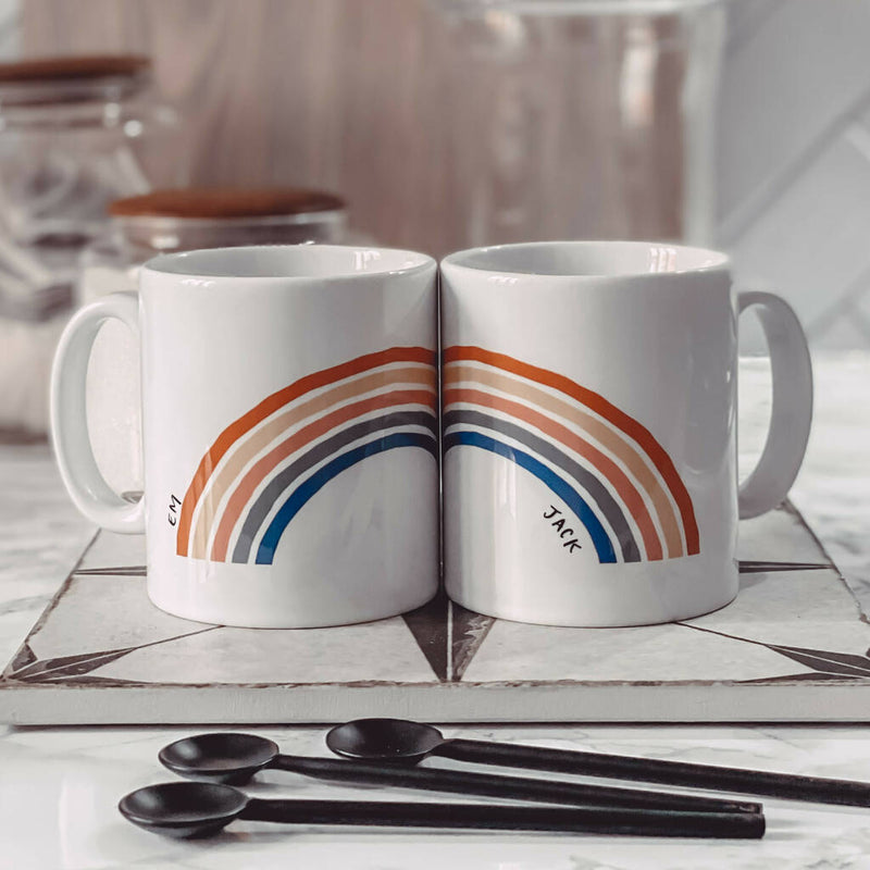 Rainbow - Personalized Mug (Set of 2 Mugs)