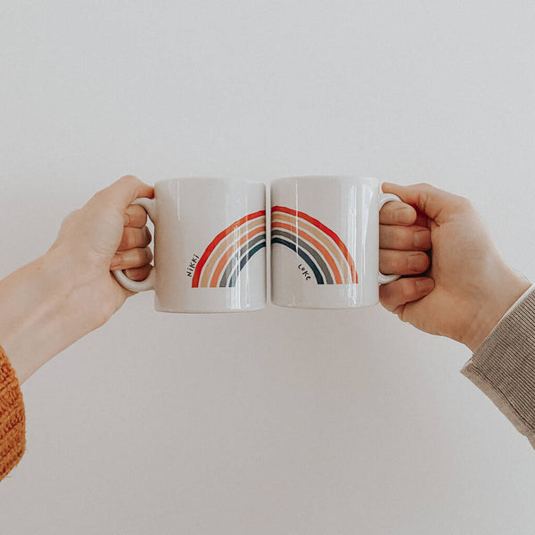 Rainbow - Personalized Mug (Set of 2 Mugs)