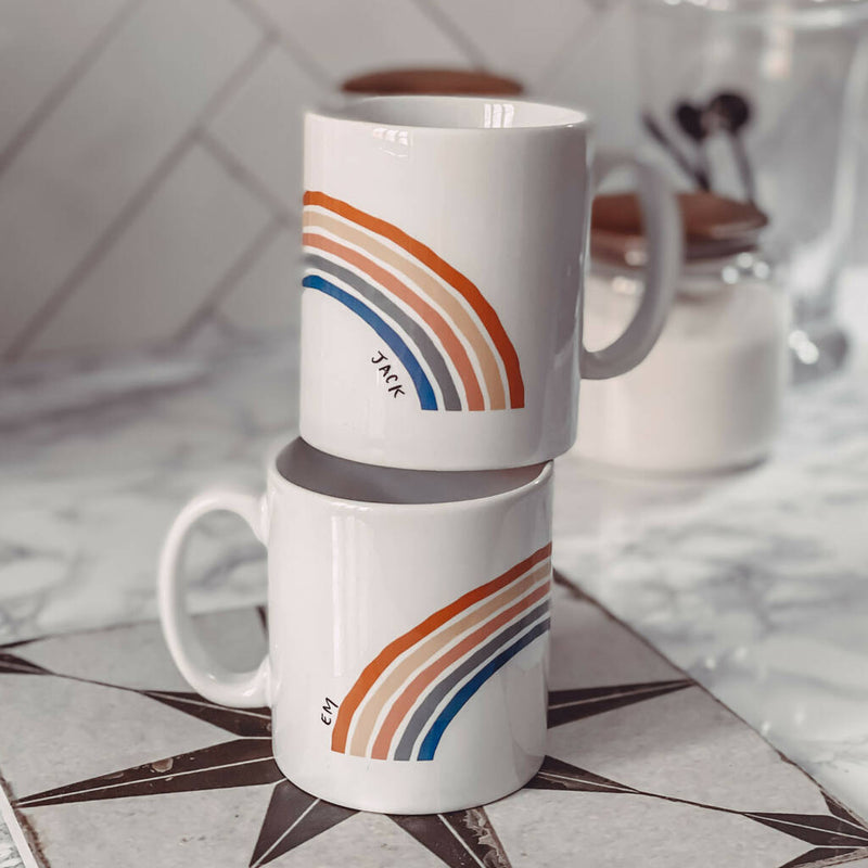 Rainbow - Personalized Mug (Set of 2 Mugs)