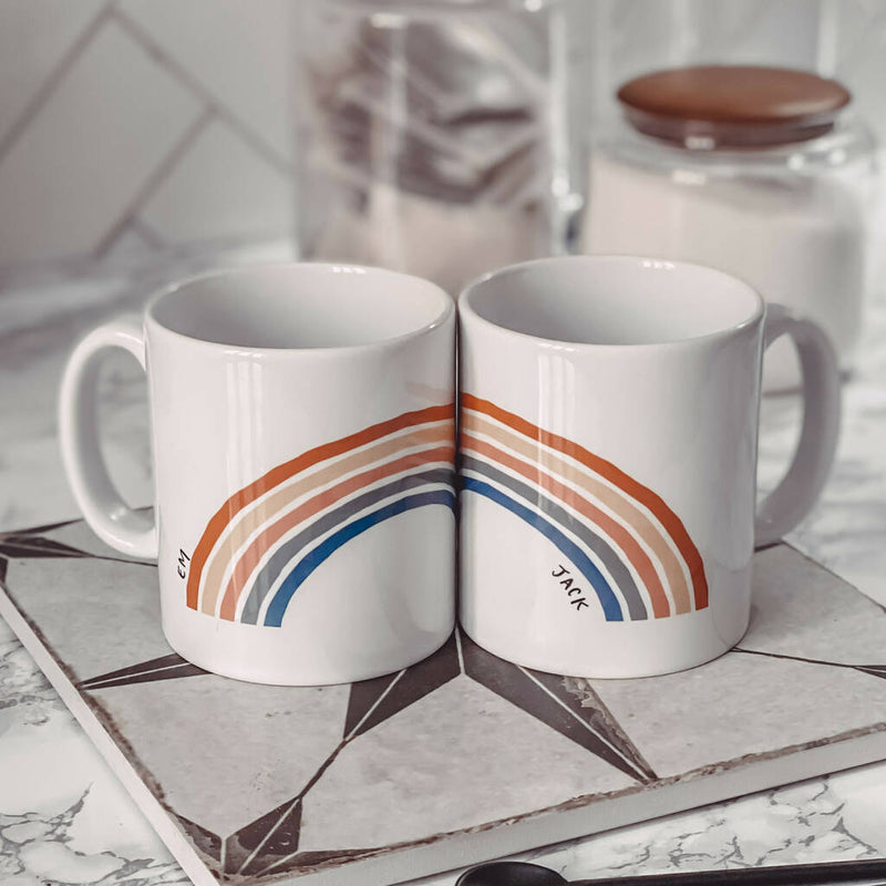 Rainbow - Personalized Mug (Set of 2 Mugs)