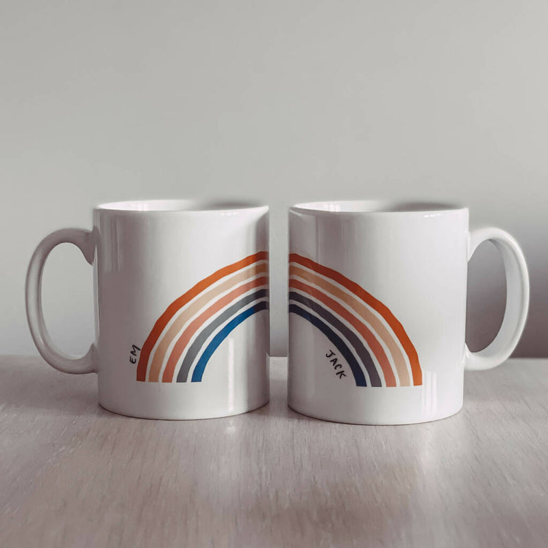 Rainbow - Personalized Mug (Set of 2 Mugs)