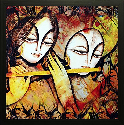 Radha Krishna Abstract - Wall Painting