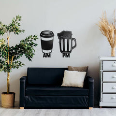 AM to PM - Wooden Acrylic Wall Decor || Wall Hanging