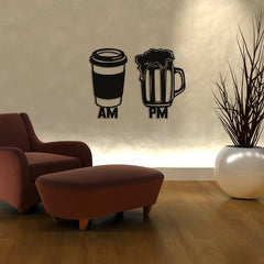 AM to PM - Wooden Acrylic Wall Decor || Wall Hanging