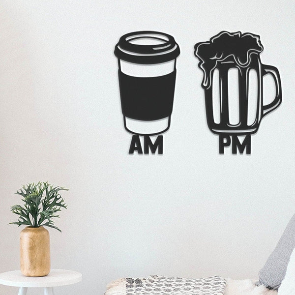 AM to PM - Wooden Acrylic Wall Decor || Wall Hanging