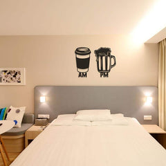 AM to PM - Wooden Acrylic Wall Decor || Wall Hanging