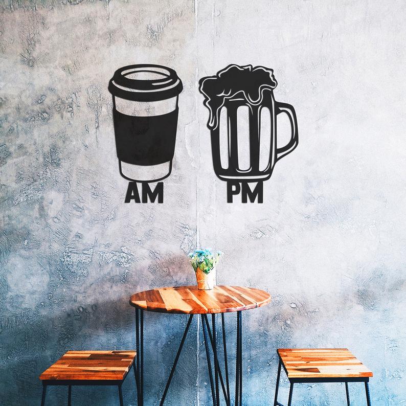 AM to PM - Wooden Acrylic Wall Decor || Wall Hanging