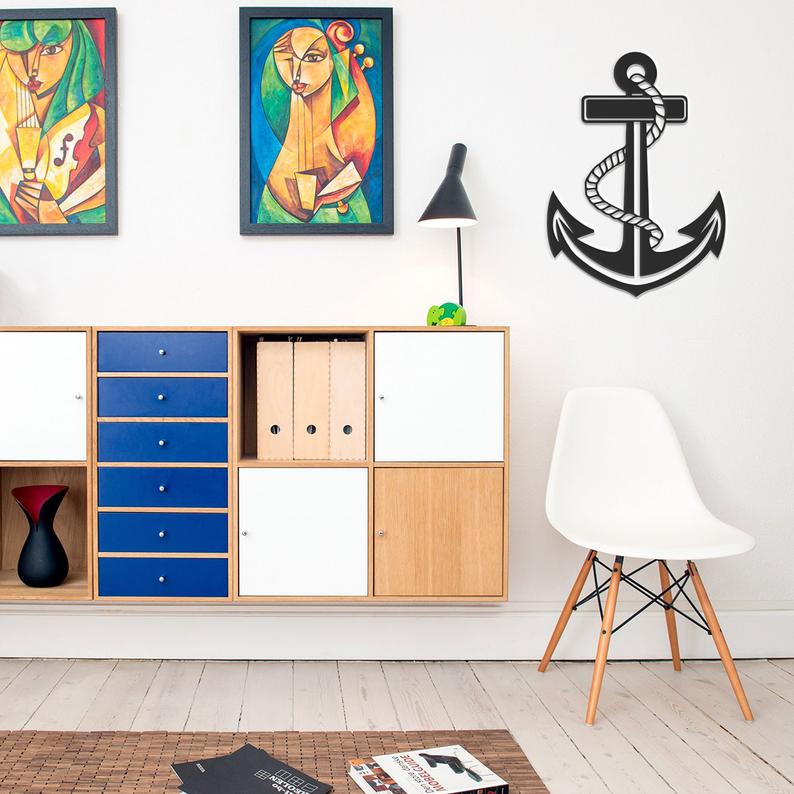 Anchor - Wooden Acrylic Wall Decor || Wall Hanging
