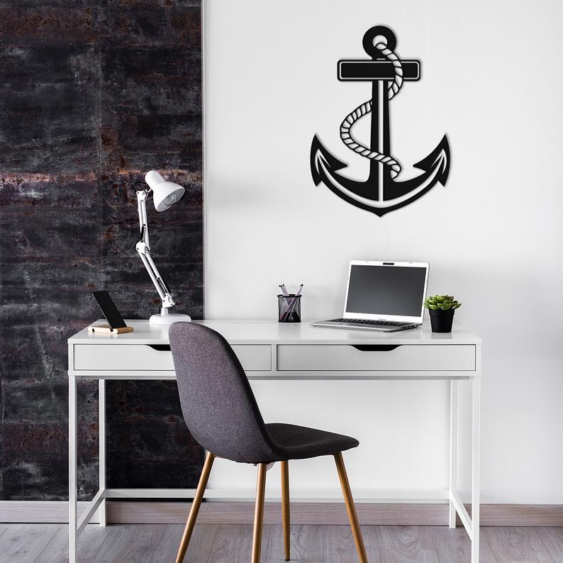 Anchor - Wooden Acrylic Wall Decor || Wall Hanging
