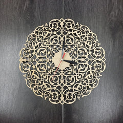 Geometric Floral - Wall Clock