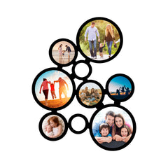 Bubbles Photo Frame - Collage Wooden Acrylic Wall Decor || Wall Hanging