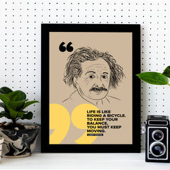 Einstein Bicycle - Poster Frame (Pack of 2)