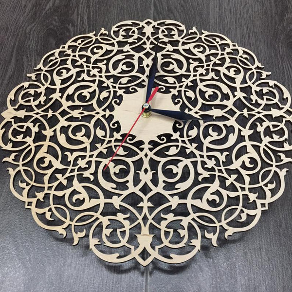 Geometric Floral - Wall Clock