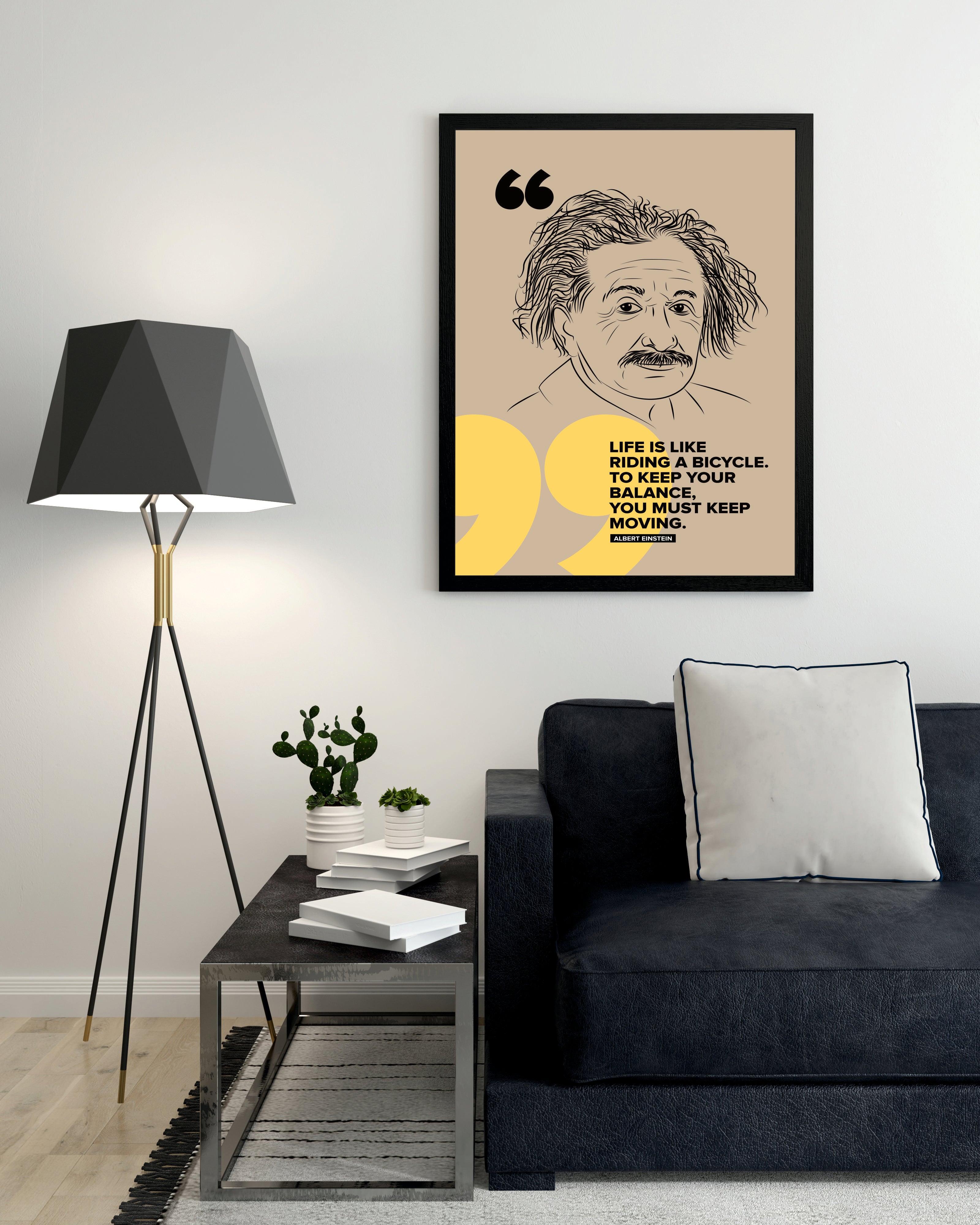 Einstein Bicycle - Poster Frame (Pack of 2)