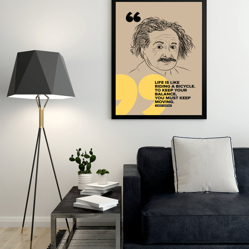 Einstein Bicycle - Poster Frame (Pack of 2)