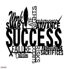 Success - Wooden Acrylic Wall Decor || Wall Hanging