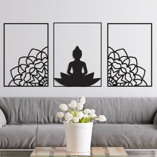 Buddha Leaf - Wooden Acrylic Wall Decor || Wall Hanging