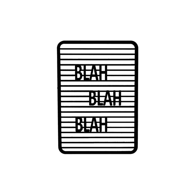 Blah Blah - Wooden Acrylic Wall Decor || Wall Hanging