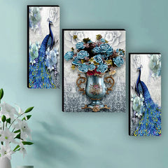 Blue Peacock - Wall Painting