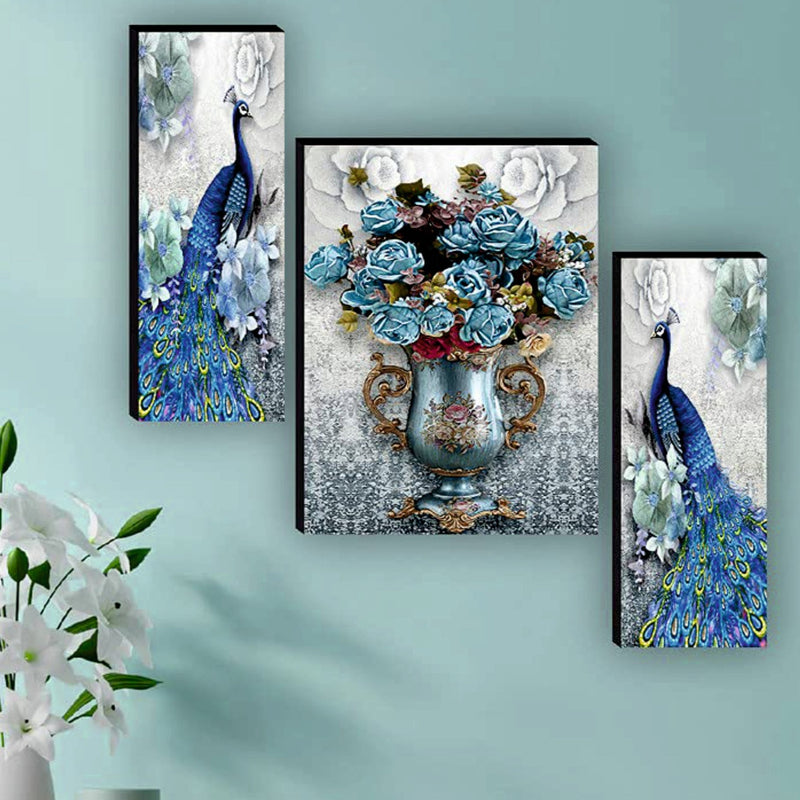 Blue Peacock - Wall Painting