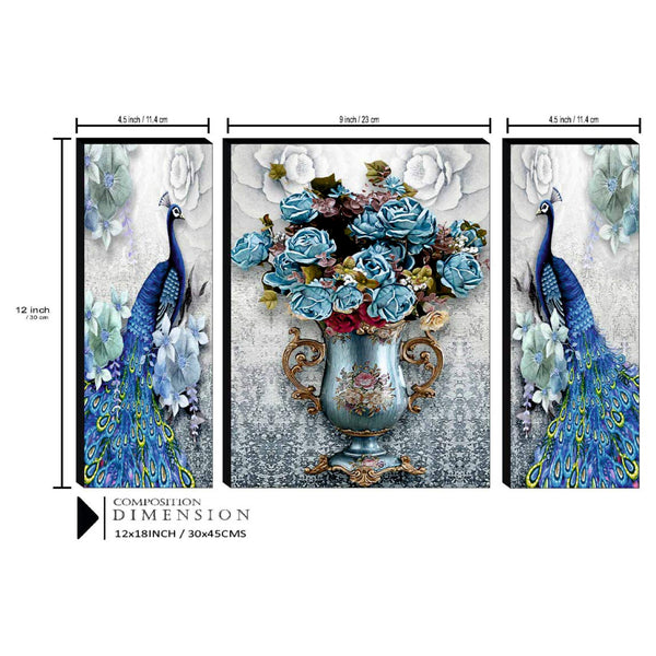 Blue Peacock - Wall Painting