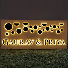 Bubbles - LED Name Plate