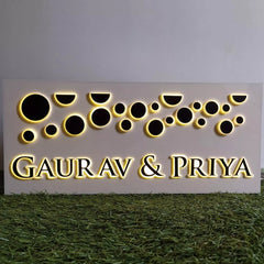Bubbles - LED Name Plate