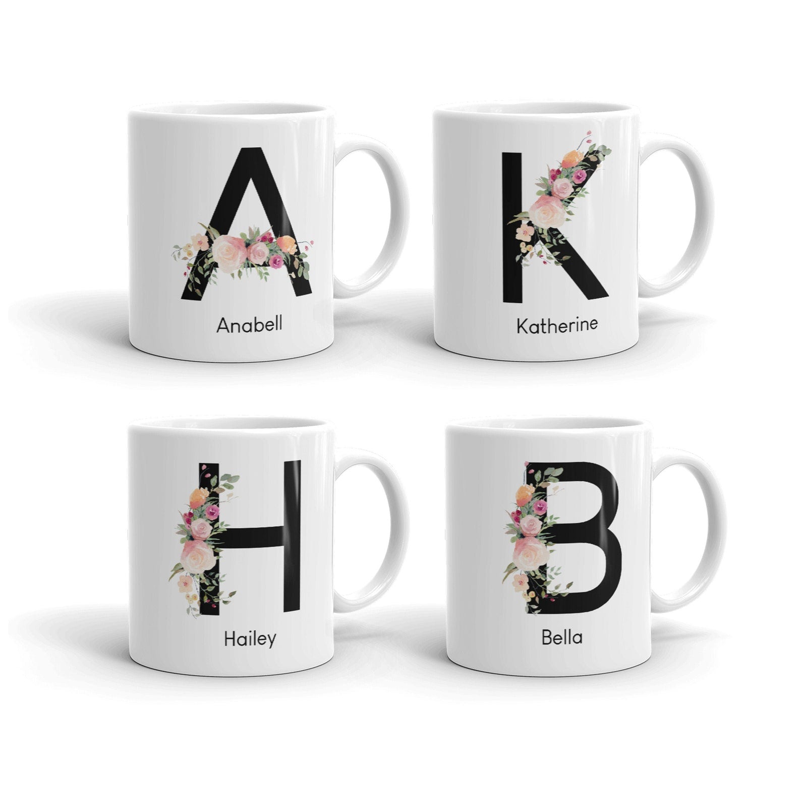 Initials - Personalized Mug (Set of 2 Mugs)