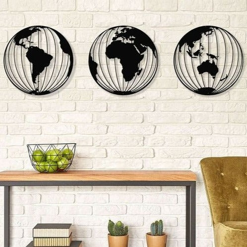 Three Worlds - Wooden Acrylic Wall Decor || Wall Hanging